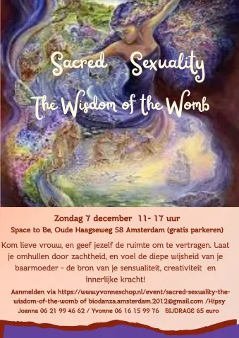 Wervelende vrouw in paars groene tinten