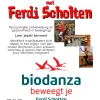 Flyer van Biodanza met Ferdi Scholten