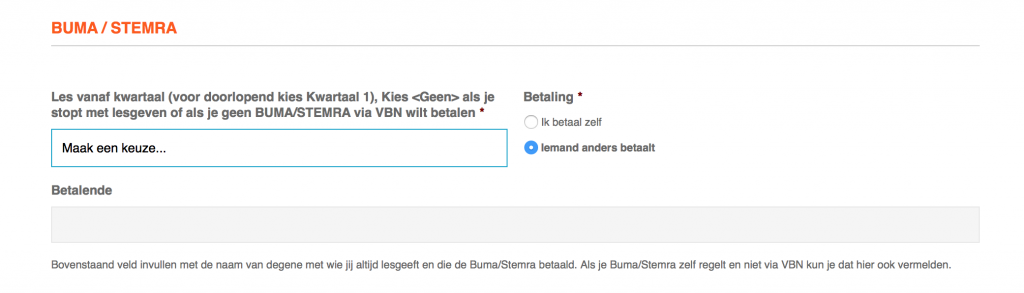 BumaStemraBETALENDE invullen